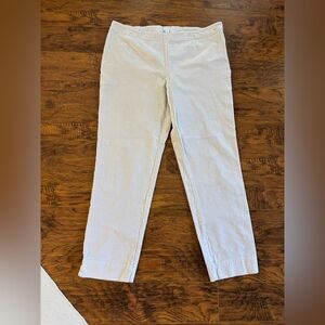 J Jill Corduroy Pants Size 16 cream  Stretch Cotton Cords